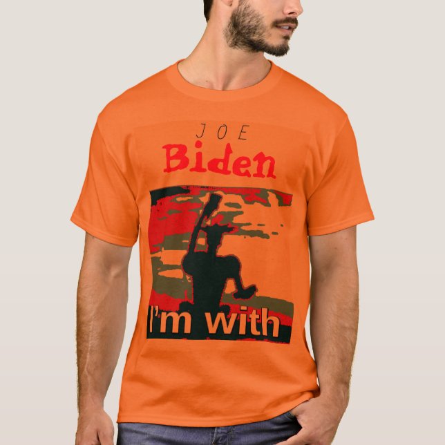 Camiseta Demócratas 2024 Estoy con Él Voto por Joe Biden US (Anverso)