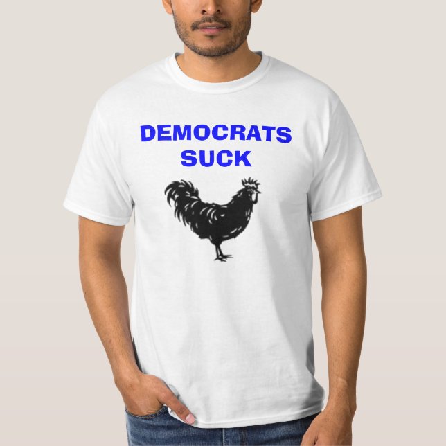 CAMISETA DEMÓCRATAS CHUPAN EL GALLO (Anverso)