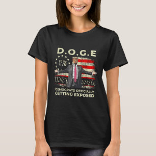 Camiseta Demócratas de Doge Expuestos Oficialmente a Trump