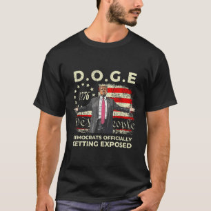 Camiseta Demócratas de Doge Expuestos oficialmente a Trump