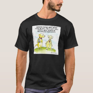 Camiseta Demócratas Perro Amarillo Divertido
