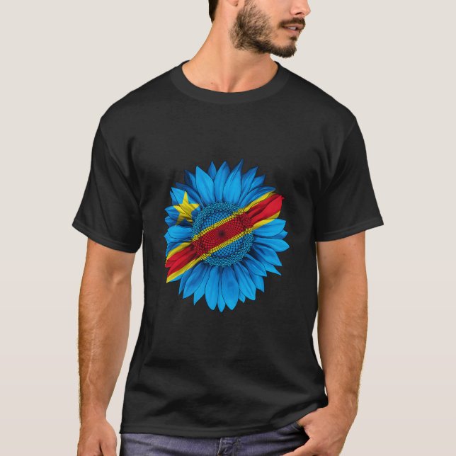 Camiseta Democratic Republic Of The Congo Flag Congolese (Anverso)