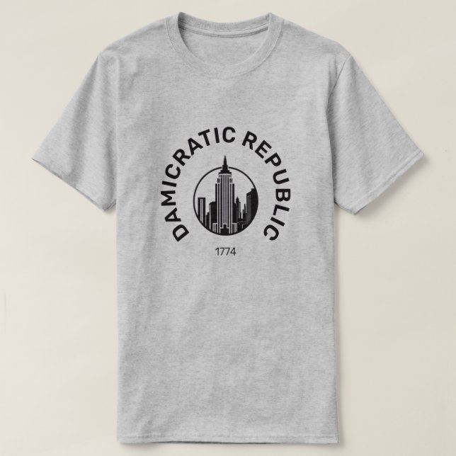 Camiseta Democrático  (Diseño del anverso)