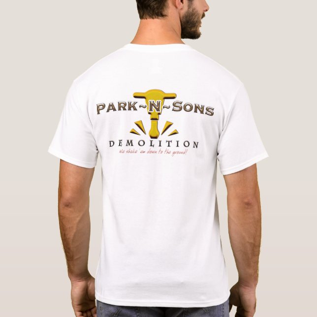 Camiseta Demolición del humor de Park N Sons (Reverso)