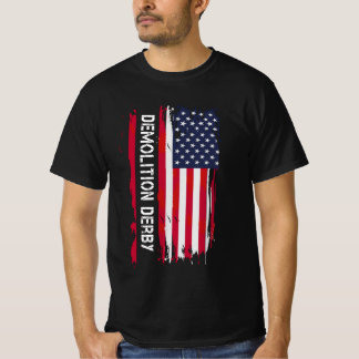 Camiseta Demolición Derby Bandera Patriótica de Estados Uni