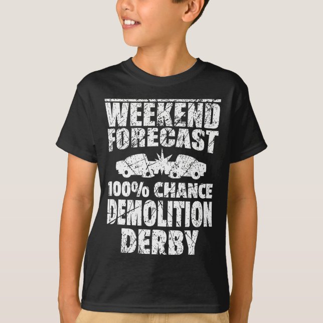 Camiseta Demolición Derby Destruir autos Destrucción Fin de (Anverso)