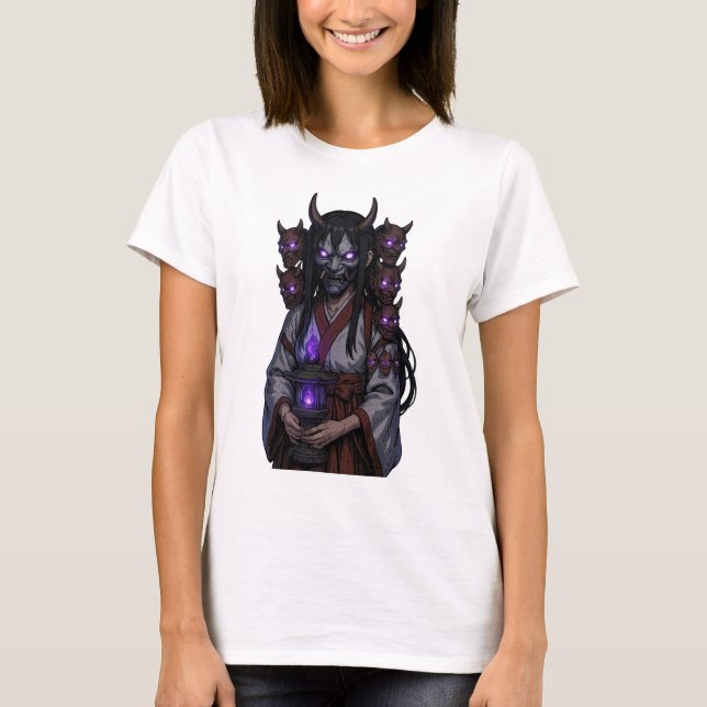 Camiseta Demon Cyberpunk Anime Girl (Anverso)