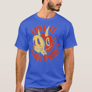 Camiseta Demon Fake It Hasta Que Lo Haces