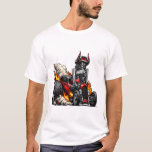 Camiseta Demon Hot Rod<br><div class="desc">Unleash pure power with the Demon Hot Rod! Featuring massive rear tires,  a towering engine with stylized flames,  and demonic horns.</div>