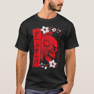 Camiseta Demon japonés enfrenta al diablo del cráneo Oni Ha