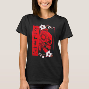Camiseta Demon japonés enfrenta al diablo del cráneo Oni Ha
