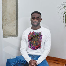 Demon japonés Hannya Mask Koi Fish Fusion