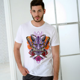Camiseta Demon japonés Hannya Oni Mask