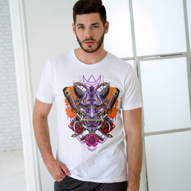 Camiseta Demon japonés Hannya Oni Mask (Subido por el creador)