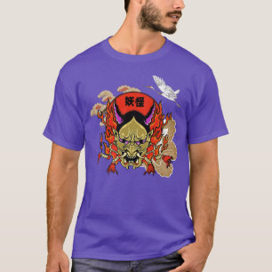 Camiseta Demon japonés tradicional Yokai Mask Premium 