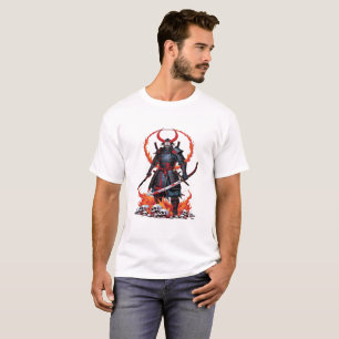 Camiseta Demon Samurai - Diseño de Halloween Guerrero no Mu