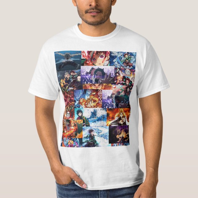 camiseta demon slayer, imágenes de anime (Anverso)