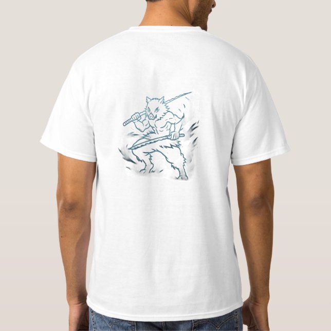Camiseta Demon Slayer Inosuke inspired (Reverso)