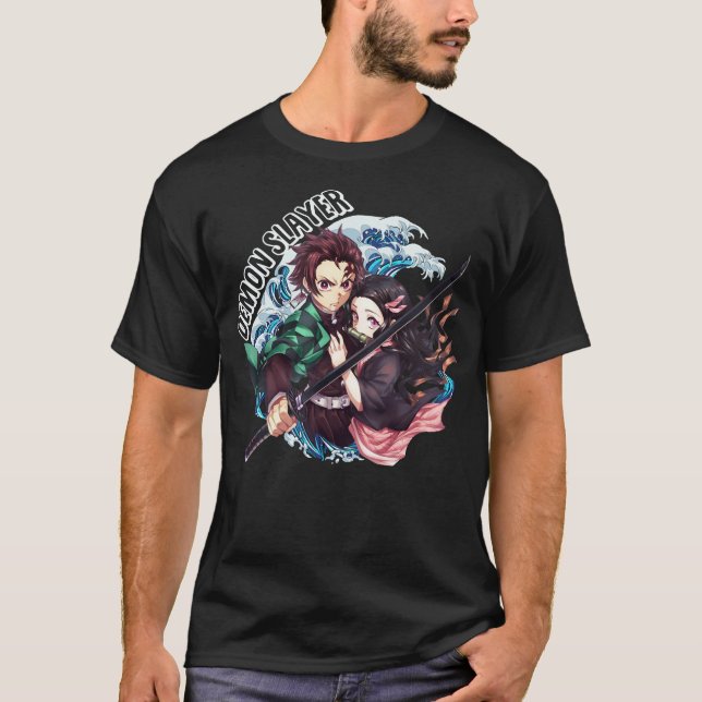 Camiseta demon slayer tanjiro T-Shirt (Anverso)