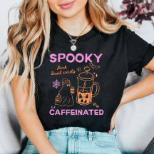 Demoníaco Pero Caffeinado Rosa Naranja Halloween C