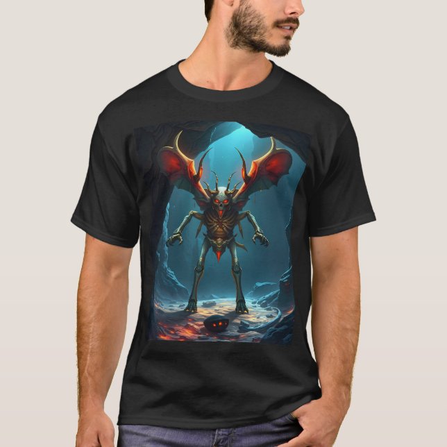 Camiseta Demonic Guardian of the Depths (Anverso)