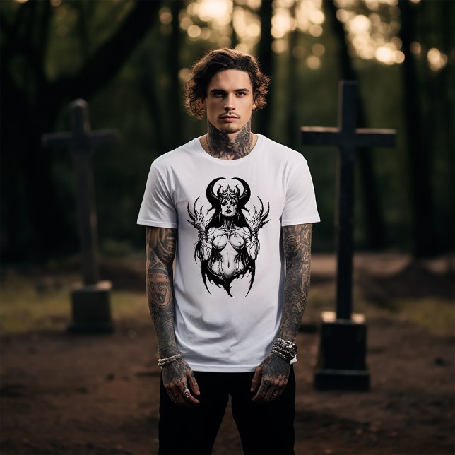 Camiseta Demonio Cornudo Femenino (Subido por el creador)