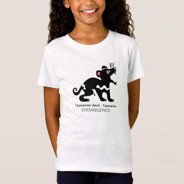 Camiseta Demonio de Guay Tasmania - Amante de los animales  (Anverso)
