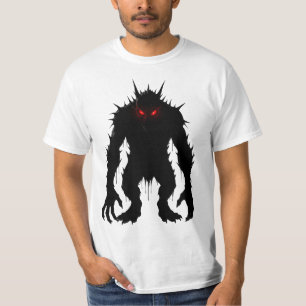 Camiseta Demonio de la Sombra Monstruo Ojos Rojos Terror re