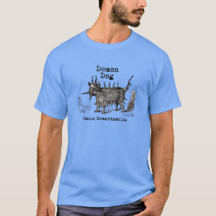 Camiseta Demonio de Perro Divertido Vintage Lindo