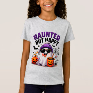 Camiseta Demonio divertido pero feliz, Halloween, calabaza 