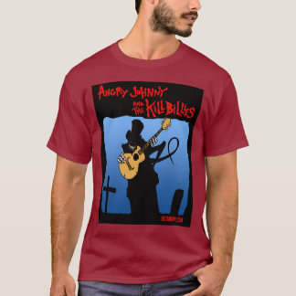 Camiseta Demonio enojado de la lápida mortuaria de Johnny