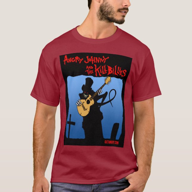 Camiseta Demonio enojado de la lápida mortuaria de Johnny (Anverso)