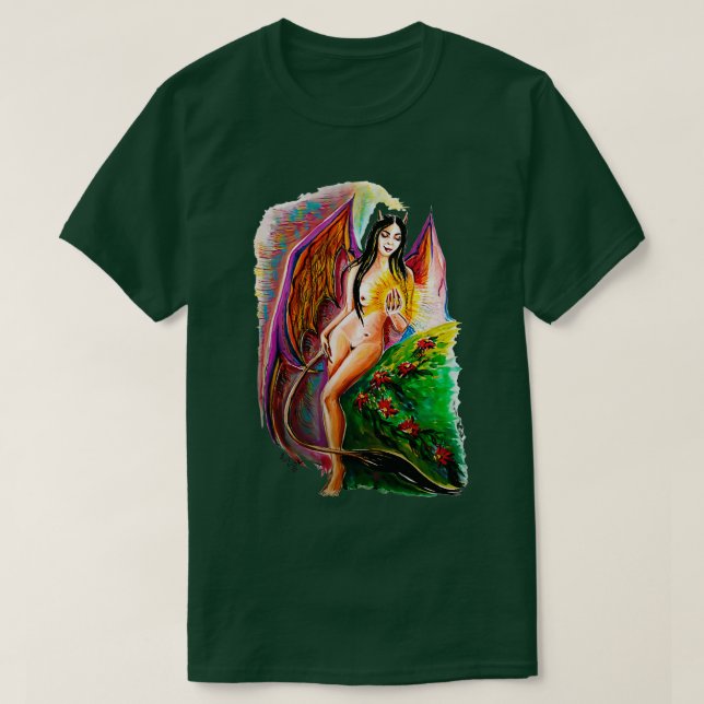 Camiseta demonio femenino (Diseño del anverso)