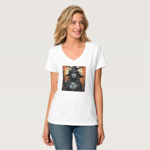 Camiseta demonio femenino gótico