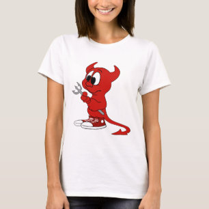 Camiseta Demonio Rojo Diablo Personalizado Satanás Maldició