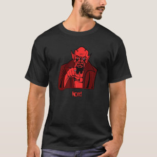Camiseta Demonio señalando Siguiente diablo demoníaco aterr