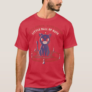 Camiseta Demonio suave cálido Demon pequeña bola de gato de