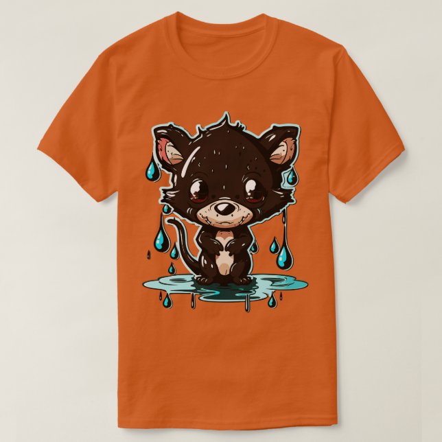 Camiseta demonio tierno de tasmania 1 (Diseño del anverso)