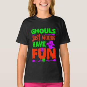 Camiseta Demonios divertidos de Halloween solo quieren dive