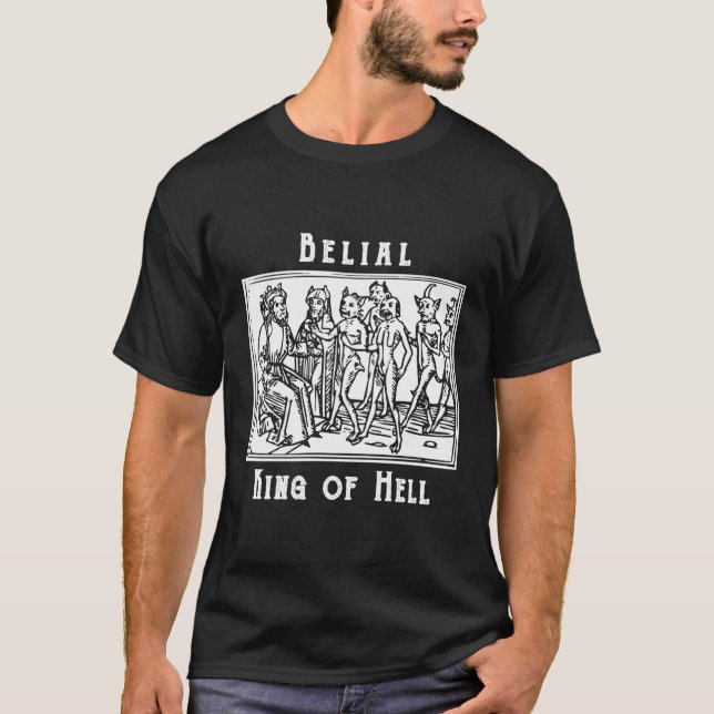 Camiseta Demonología Demonológica del Rey Creyente Del Infi (Anverso)