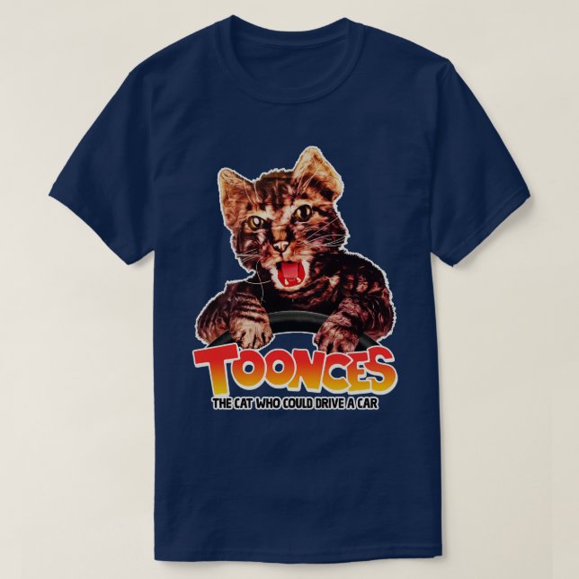 Camiseta DEMORA al gato que podría conducir un (Diseño del anverso)