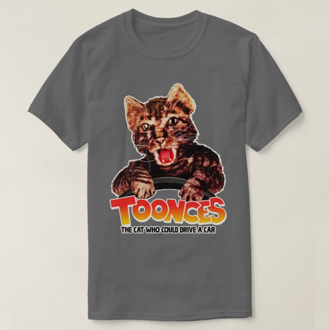 Camiseta DEMORA al gato que podría conducir un (Diseño del anverso)