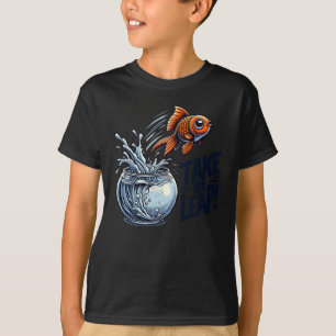 Camiseta Demos Un Salto - El Motivador Goldfish Saltando