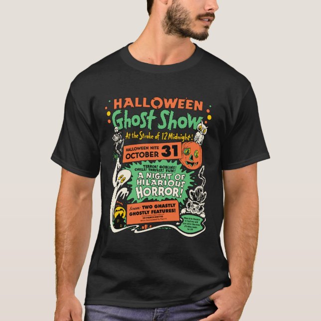 Camiseta Demostración 1950 del fantasma de Halloween (Anverso)