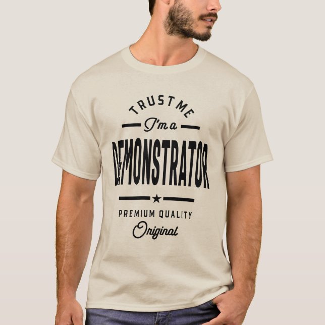 Camiseta Demostrador Regalo Funny Job Title Profession (Anverso)