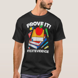 Camiseta Demostrar Evidencia de Texto Maestros de Inglés De