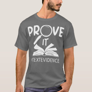 Camiseta Demostrar que el texto evidencia la lectura del pr