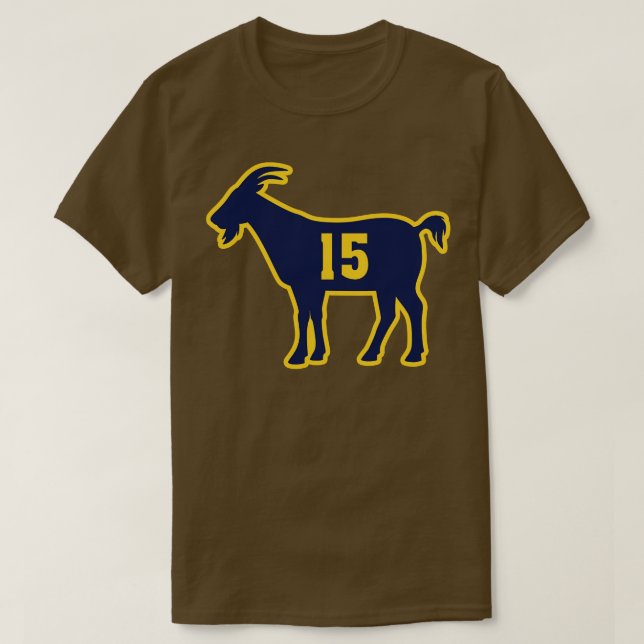 Camiseta DEN GOAT 15 Amarillo (Diseño del anverso)