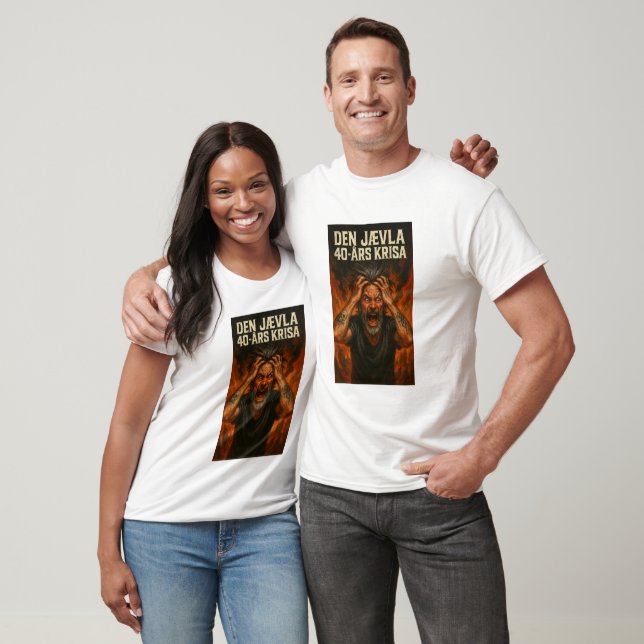 Camiseta Den Jævla 40års krisa | AI Art (Unisexo)
