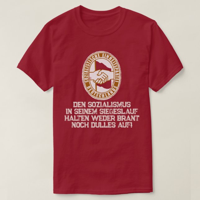 CAMISETA DEN SOZIALISMUS (Diseño del anverso)